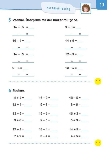 Buchcover und Innenansicht für das Buch: Übungsheft Mathematik - 2. Klasse