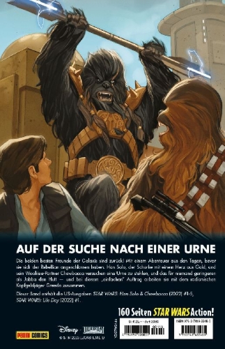 Buchcover und Innenansicht für das Buch: Star Wars: Han Solo & Chewbacca (2022) #1-#5; Star Wars: Life Day (2022) #1