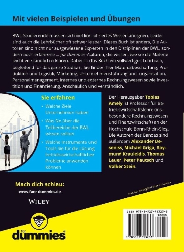 Buchcover und Innenansicht für das Buch: BWL für Dummies. Das Lehrbuch