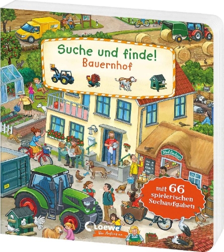 Buchcover und Innenansicht für das Buch: Suche und finde! Bauernhof