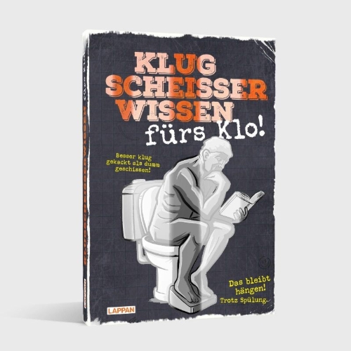 Buchcover und Innenansicht für das Buch: Klugscheißerwissen fürs Klo