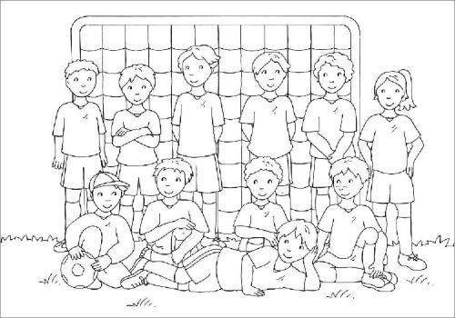 Buchcover und Innenansicht für das Buch: Mein schönstes Malbuch. Fußball