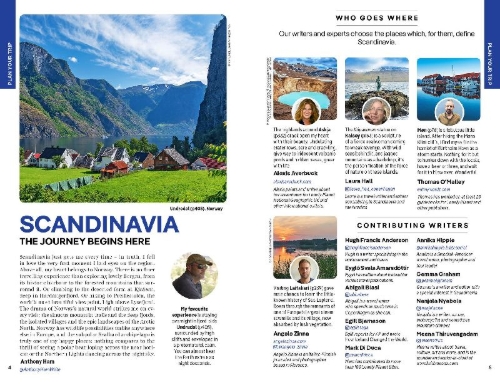 Buchcover und Innenansicht für das Buch: Lonely Planet Scandinavia