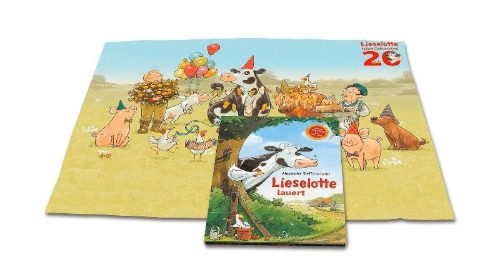 Buchcover und Innenansicht für das Buch: Lieselotte lauert