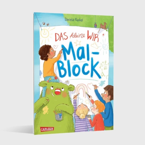 Buchcover und Innenansicht für das Buch: Das kleine WIR: Malblock