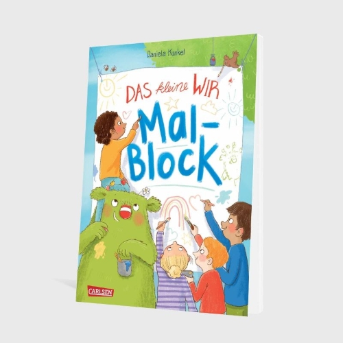 Buchcover und Innenansicht für das Buch: Das kleine WIR: Malblock
