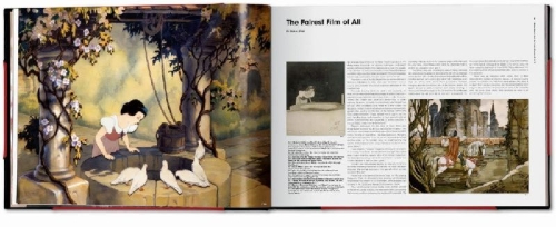 Buchcover und Innenansicht für das Buch: The Walt Disney Film Archives. The Animated Movies 1921-1968
