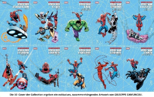 Buchcover und Innenansicht für das Buch: Amazing Spider-Man (1963) 201-202; Amazing Spider-Man (2012) 6; Punisher (2011) 10; Daredevil (2011) 11