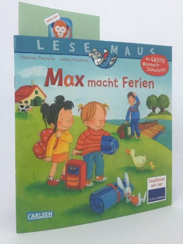 Buchcover und Innenansicht für das Buch: LESEMAUS 113: Max macht Ferien