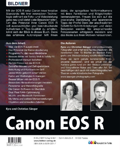 Buchcover und Innenansicht für das Buch: Canon EOS R - Für bessere Fotos von Anfang an