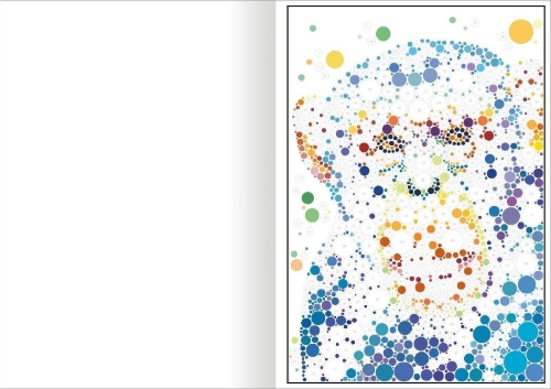 Buchcover und Innenansicht für das Buch: Stickern nach Zahlen - Fantastische Tierwelt