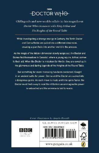 Buchcover und Innenansicht für das Buch: Doctor Who: Legends of Camelot