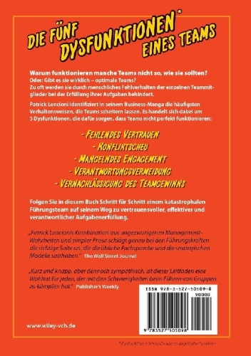 Buchcover und Innenansicht für das Buch: The Five Dysfunctions of a Team