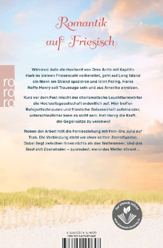 Buchcover und Innenansicht für das Buch: Inselhochzeit im kleinen Friesencafé