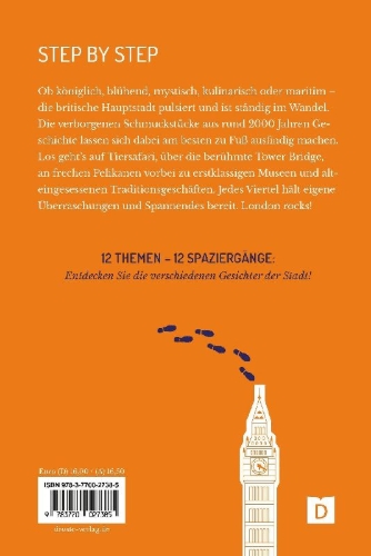 Buchcover und Innenansicht für das Buch: Zu Fuß durch London