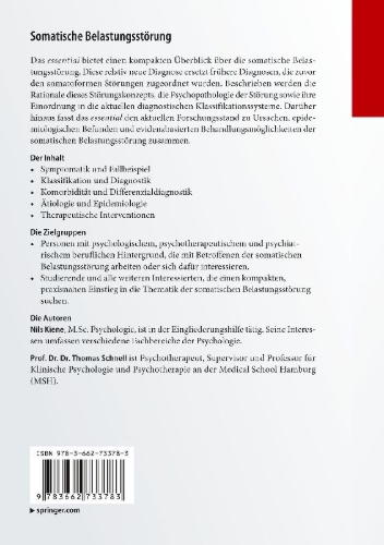 Buchcover und Innenansicht für das Buch: Somatische Belastungsstörung