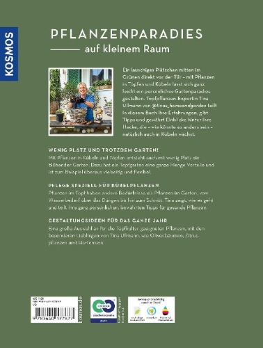 Buchcover und Innenansicht für das Buch: Mein wunderbarer Topfgarten
