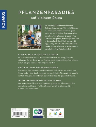 Buchcover und Innenansicht für das Buch: Mein wunderbarer Topfgarten