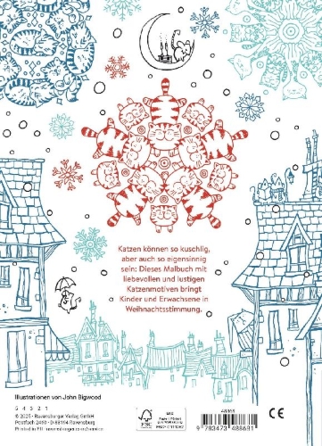 Buchcover und Innenansicht für das Buch: A Million Christmas Cats