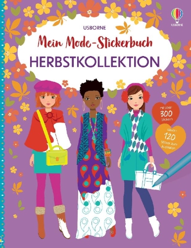 Buchcover und Innenansicht für das Buch: Meine liebsten Mode-Stickerbücher