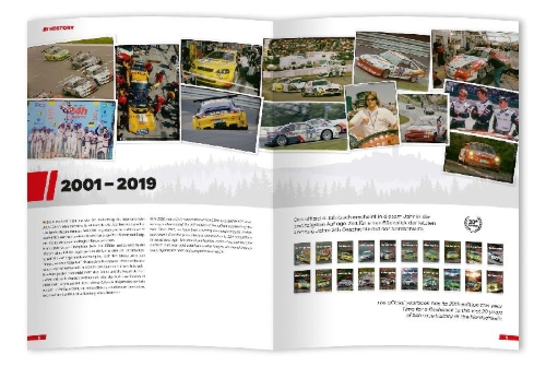 Buchcover und Innenansicht für das Buch: 24 Stunden Nürburgring Nordschleife 2020