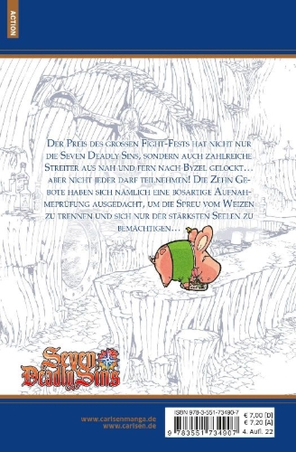 Buchcover und Innenansicht für das Buch: Nanatsu no Taizai