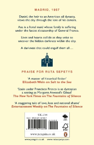Buchcover und Innenansicht für das Buch: The Fountains of Silence