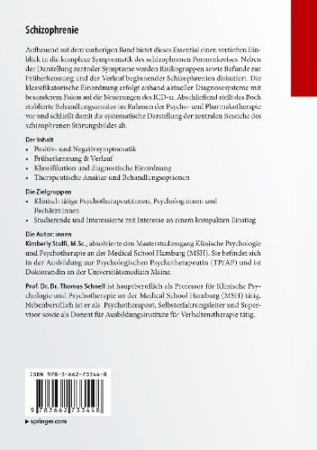 Buchcover und Innenansicht für das Buch: Schizophrenie