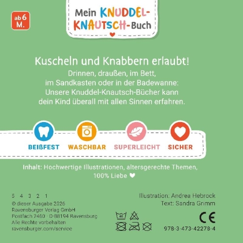 Buchcover und Innenansicht für das Buch: Mein Knuddel-Knautsch-Buch: Bei uns zu Hause