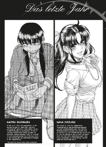 Buchcover und Innenansicht für das Buch: Nana & Kaoru: Das letzte Jahr 01