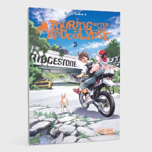 Buchcover und Innenansicht für das Buch: Shuumatsu Touring