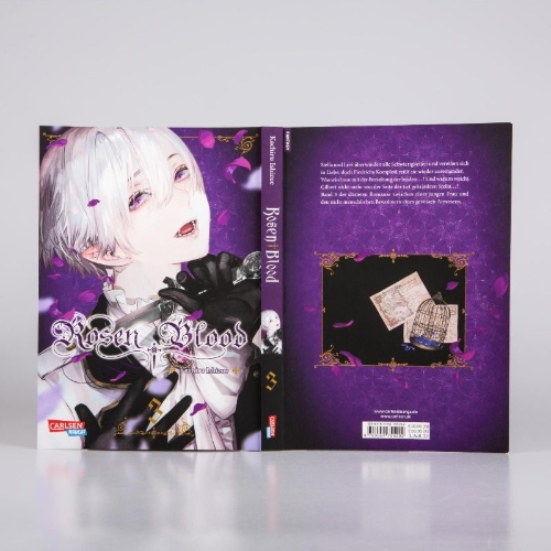 Buchcover und Innenansicht für das Buch: Rosen Blood
