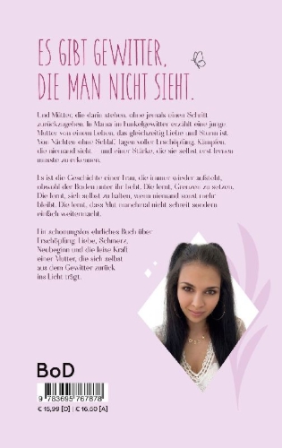 Buchcover und Innenansicht für das Buch: Mama im Funkelgewitter