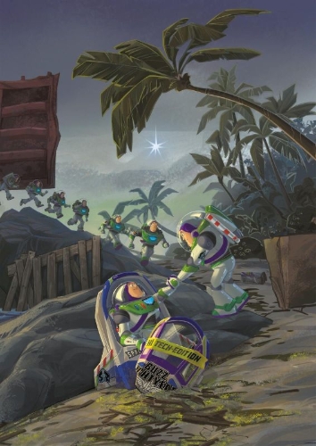 Buchcover und Innenansicht für das Buch: Disney Filmbuch zum Vorlesen: Toy Story 5 Buch zum Film