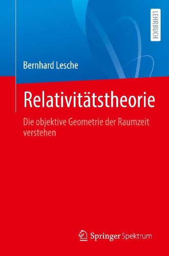 Buchcover und Innenansicht für das Buch: Relativitätstheorie
