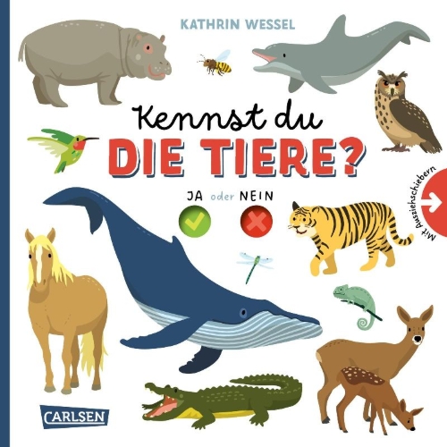 Buchcover und Innenansicht für das Buch: Kennst du die Tiere?