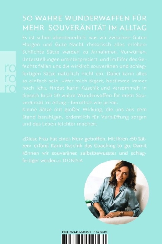 Buchcover und Innenansicht für das Buch: 50 Sätze, die das Leben leichter machen