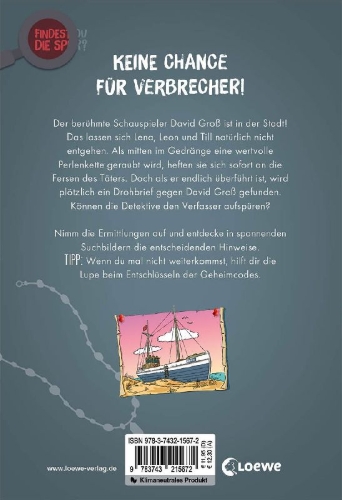 Buchcover und Innenansicht für das Buch: Findest du die Spur? - Die geraubte Perlenkette