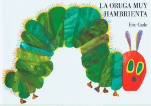Buchcover und Innenansicht für das Buch: The Very Hungry Caterpillar