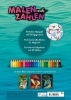 Buchcover und Innenansicht für das Buch: Malen nach Zahlen - Animal Dreams