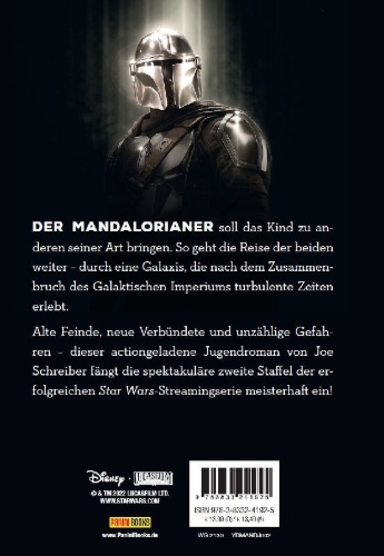 Buchcover und Innenansicht für das Buch: Star Wars: The Mandalorian Junior Novel Season 2