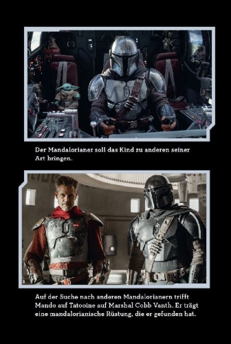 Buchcover und Innenansicht für das Buch: Star Wars: The Mandalorian Junior Novel Season 2
