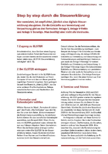 Buchcover und Innenansicht für das Buch: Das Steuer-Set für Vermieter