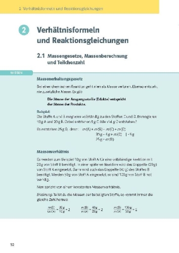 Buchcover und Innenansicht für das Buch: KomplettTrainer Gymnasium Chemie 7.-10. Klasse