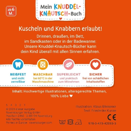 Buchcover und Innenansicht für das Buch: Mein Knuddel-Knautsch-Buch - Große Fahrzeuge