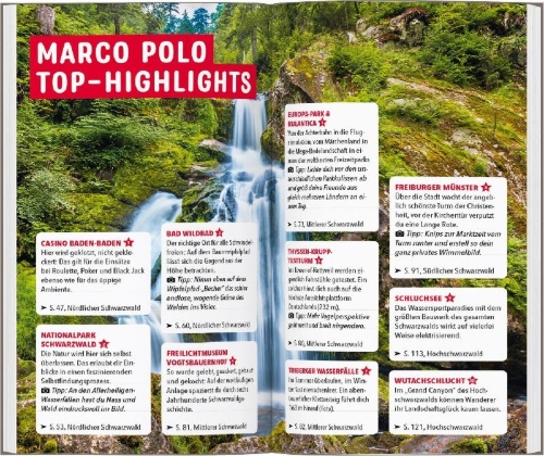 Buchcover und Innenansicht für das Buch: MARCO POLO Reiseführer Schwarzwald