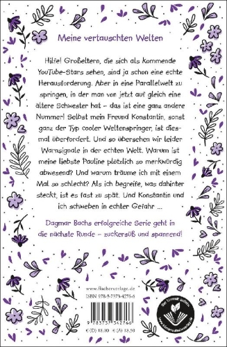 Buchcover und Innenansicht für das Buch: Zimt - Zwischen den Welten geküsst