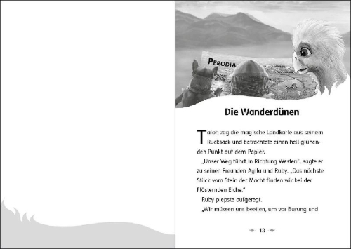 Buchcover und Innenansicht für das Buch: The Last Firehawk - The Whispering Oak