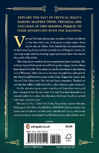 Buchcover und Innenansicht für das Buch: Critical Role: Vox Machina - Kith & Kin