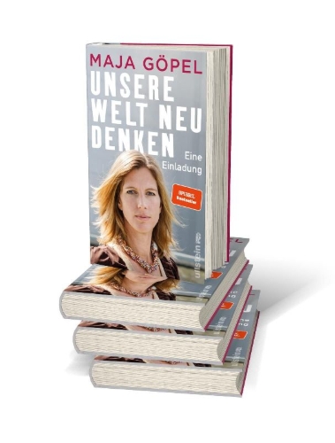 Buchcover und Innenansicht für das Buch: Unsere Welt neu denken